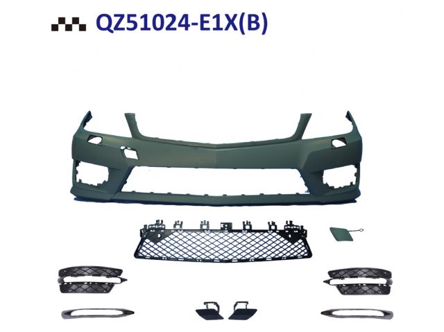 M. BENZ C-CLASS  W204 AMG F/B ASSY W/ WASHER W/ PDC W/O DRL