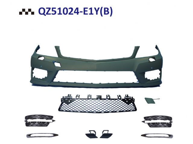 M. BENZ C-CLASS  W204 AMG F/B ASSY W/ WASHER W/O PDC W/O DRL