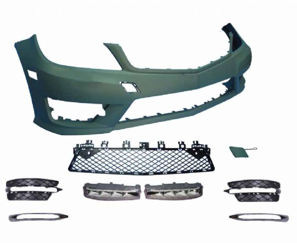 M. BENZ C-CLASS  W204 AMG F/B ASSY W/O WASHER & PDC W/ SIDE REFLEC