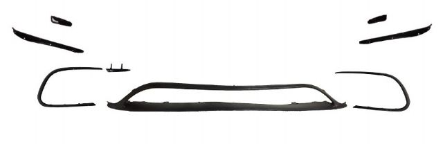 M. BENZ CLA-CLASS W117 BROW+SIDE SPLITTER+ FRONT LIP QZ51032M-4+6L/R+6A+11.12L/R