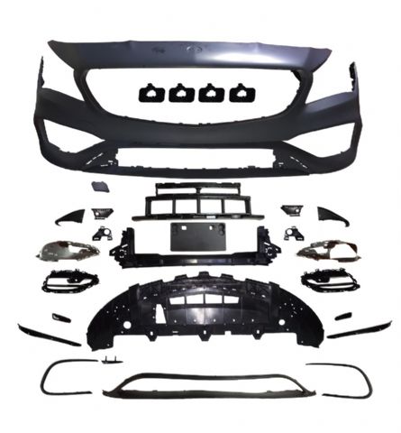 M. BENZ CLA-CLASS W117 FRONT BUMPER ASSY W/ PDC WO/FOG LAMP