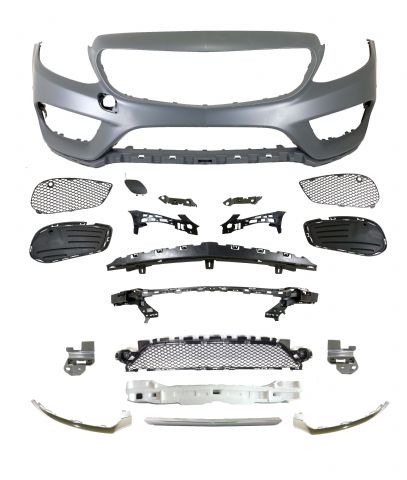 M. BENZ C-CLASS  W205 FRONT BUMPER W/O PDC HOLE