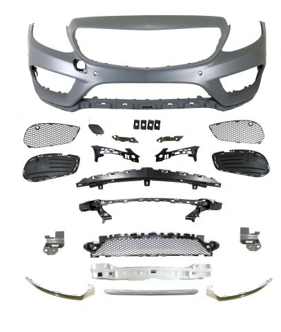 M. BENZ C-CLASS  W205 FRONT BUMPER W/ PDC HOLE