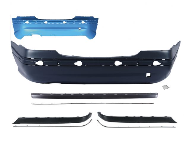 M. BENZ C-CLASS  W203 C32 AMG STYLE R/B COVER W/O PDC W/ SINGLE OUTLET