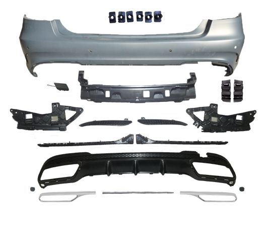 M. BENZ E-CLASS  W212 E63 AMG R/B ASSY W/ PDC TWIN DIFFUSER 00--00