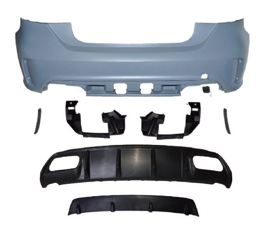 M. BENZ A-CLASS W176 AMG, A45, EDI1 REAR BUMPER ASSY W/O PDC