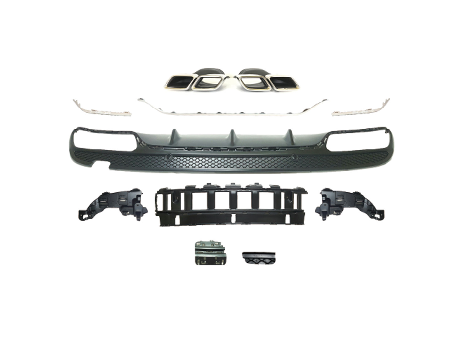M. BENZ C-CLASS  W205 AMG C63/C43 DIFFUSER ASSY+TIPS