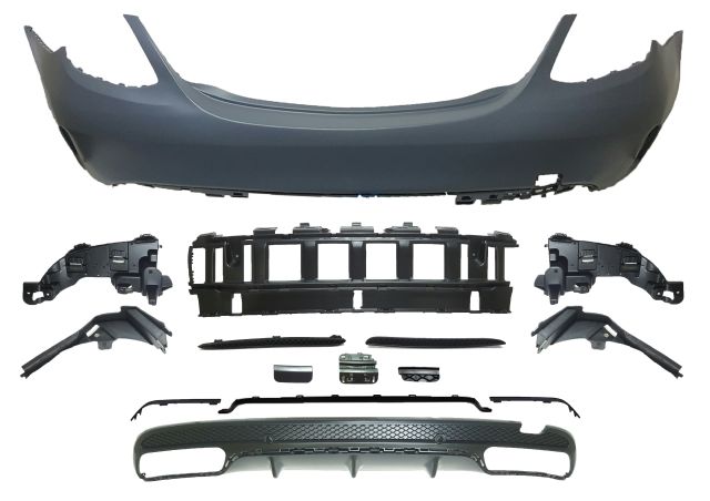 M. BENZ C-CLASS  W205 AMG C63/C43 R/B ASSY W/O PDC TWIN DIFFUSER 00-00