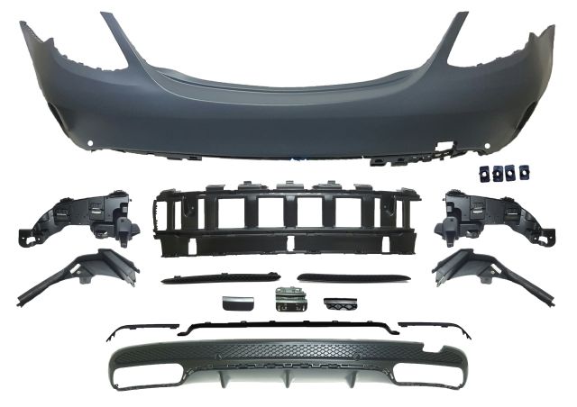 M. BENZ C-CLASS  W205 AMG C63/C43 R/B ASSY W/ PDC TWIN DIFFUSER 00--00