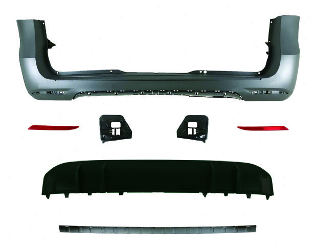 M. BENZ V-CLASS W447 REAR BUMPER ASSY   W/O PDC W/ FIN DIFFUSER