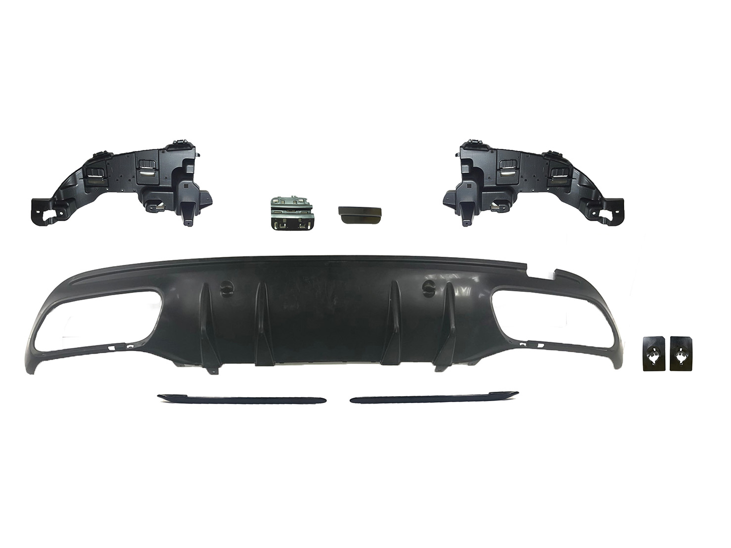 M. BENZ C-CLASS  W205 AMG C63/C43 R/B ASSY W/O PDC HOLE W/ TWIN DIFFUSER