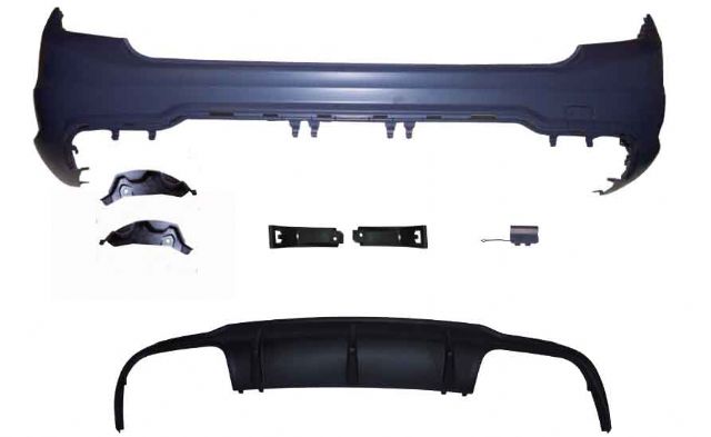 M. BENZ C-CLASS  W204 5D C63 AMG R/B ASS'Y W/O PDC W/ QUAD MUFFLER C63