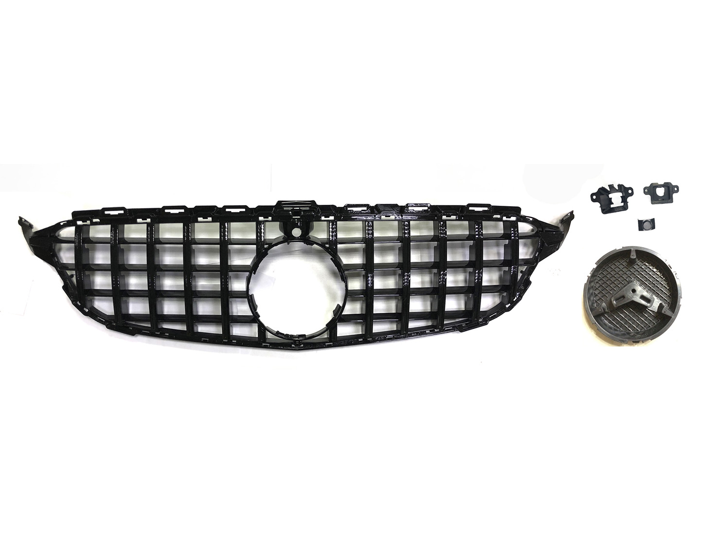 M. BENZ C-CLASS  W205 Sedan/ Coupe GRILLE W/ BASE W/ UPPER & LOWER CAMERA BASE W/ PDC*1
