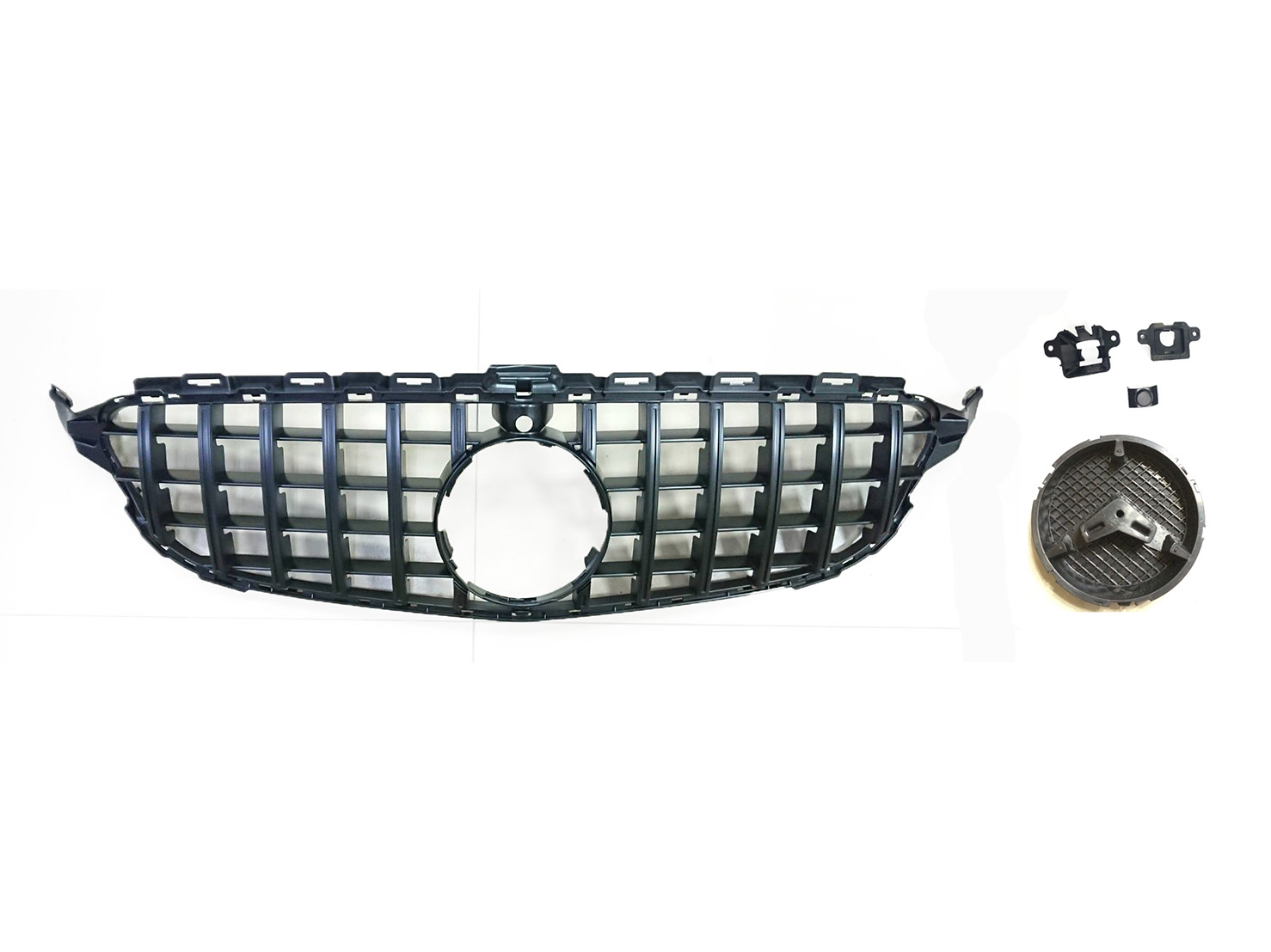 M. BENZ C-CLASS  W205 Sedan/ Coupe GRILLE W/ BASE W/ UPPER & LOWER CAMERA BASE W/ PDC*1