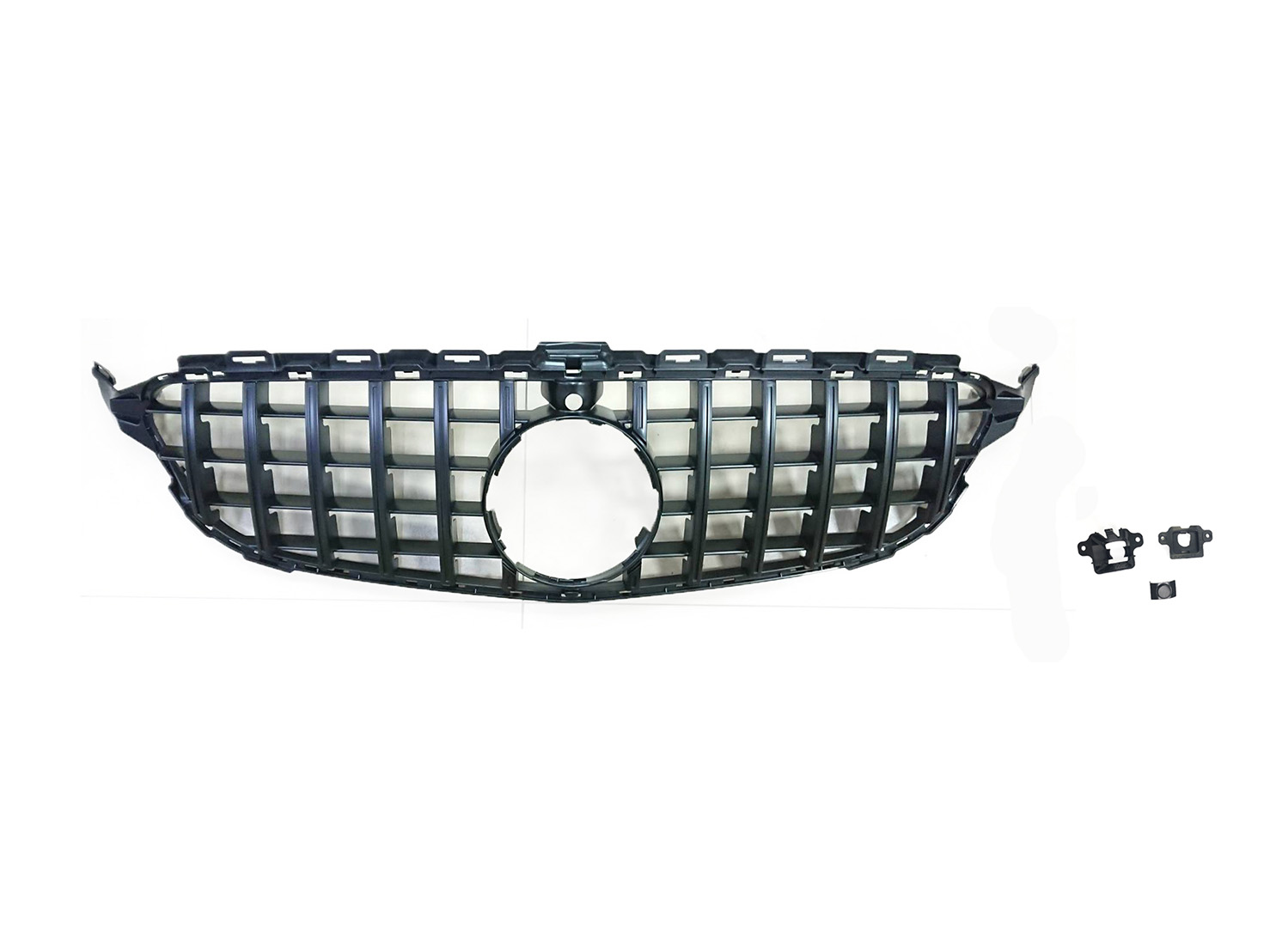 M. BENZ C-CLASS  W205 AMG C63/C43 GRILLE W/O BASE W/ UPPER & LOWER CAMERA BASE W/ PDC*1