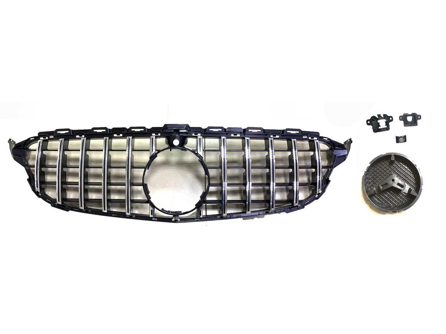 M. BENZ C-CLASS  W205 Sedan/ Coupe GRILLE W/ BASE W/ UPPER & LOWER CAMERA BASE W/ PDC*1