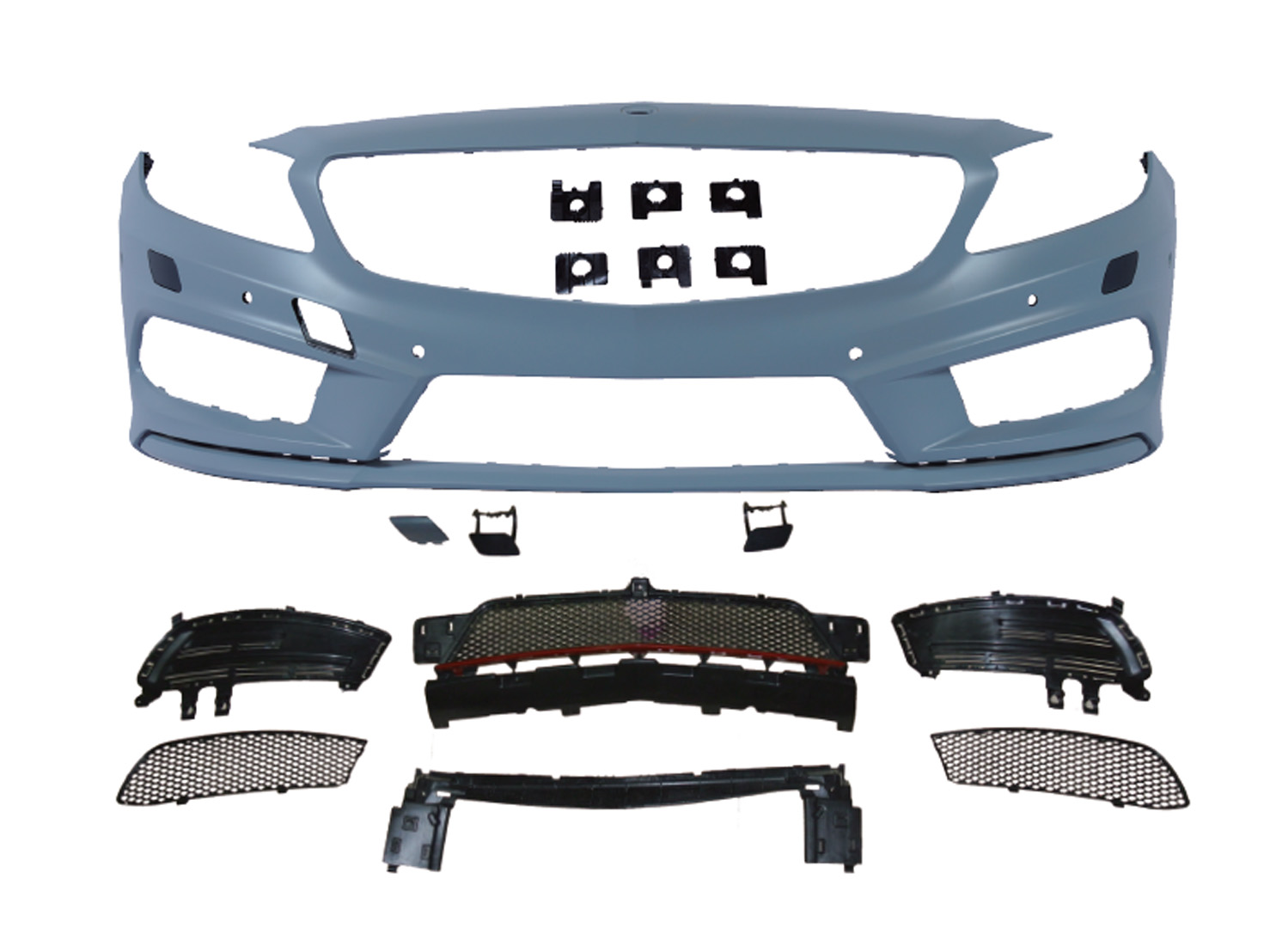 M. BENZ A-CLASS W176 AMG, A45, EDI1 FRONT BUMPER ASS'Y W/ WASHER W/ PDC