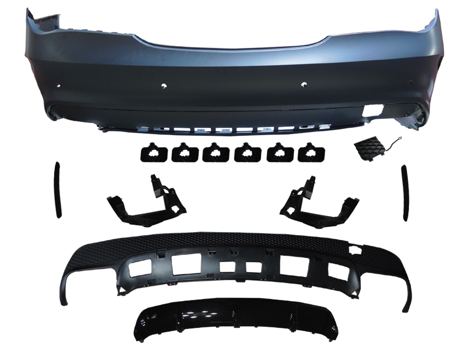 M. BENZ CLA-CLASS W117 REAR BUMPER W/ PDC ASSY