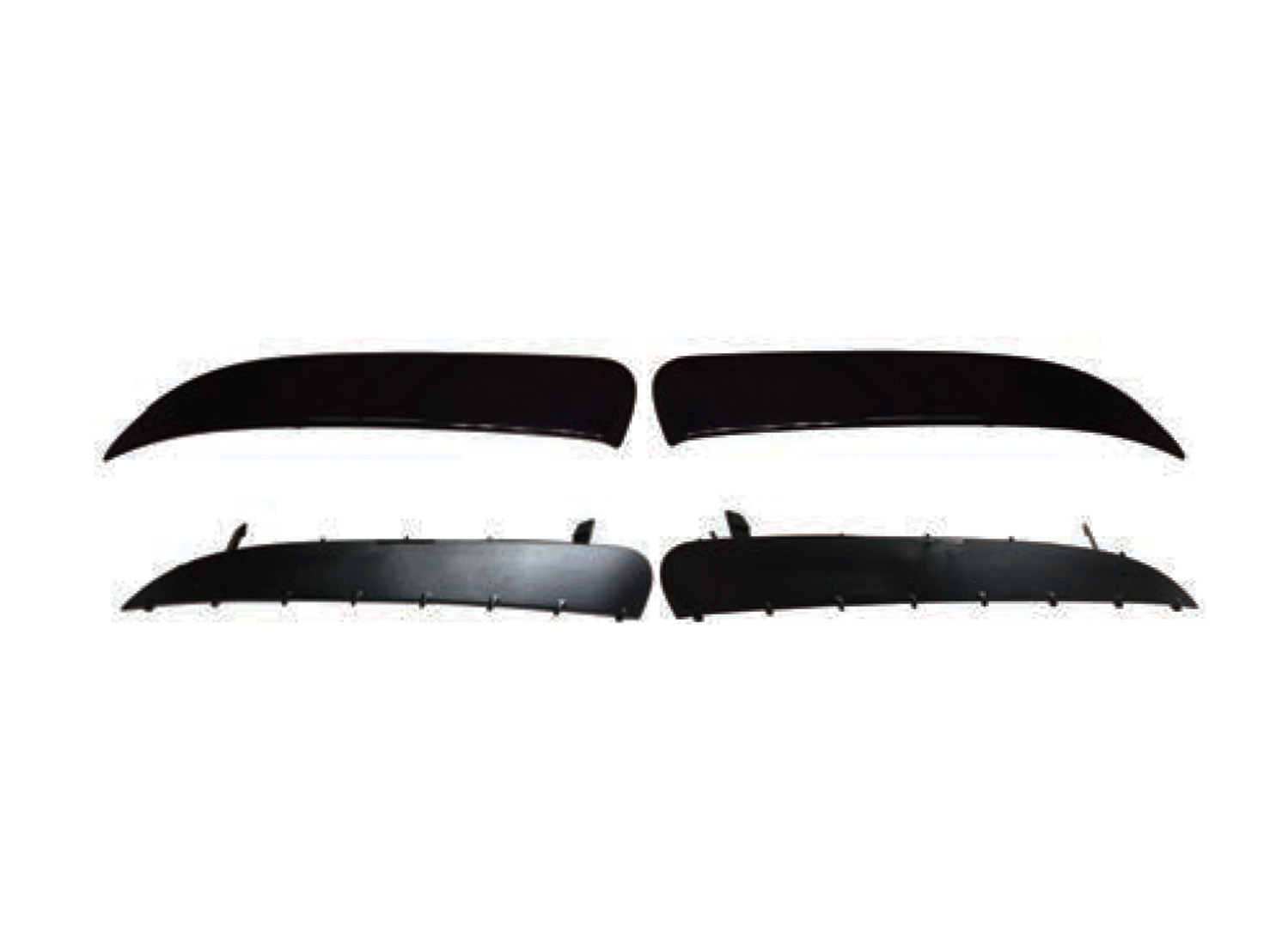 M. BENZ CLA-CLASS W117 EAR BUMPER SPLITTER+MOUNDING RAIL