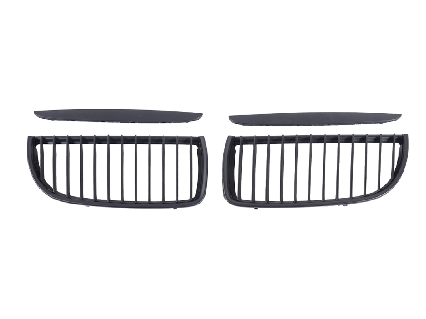 BMW 3 SERIES  E90 GRILLE, ALL BLK W/ HEAD SLOTS