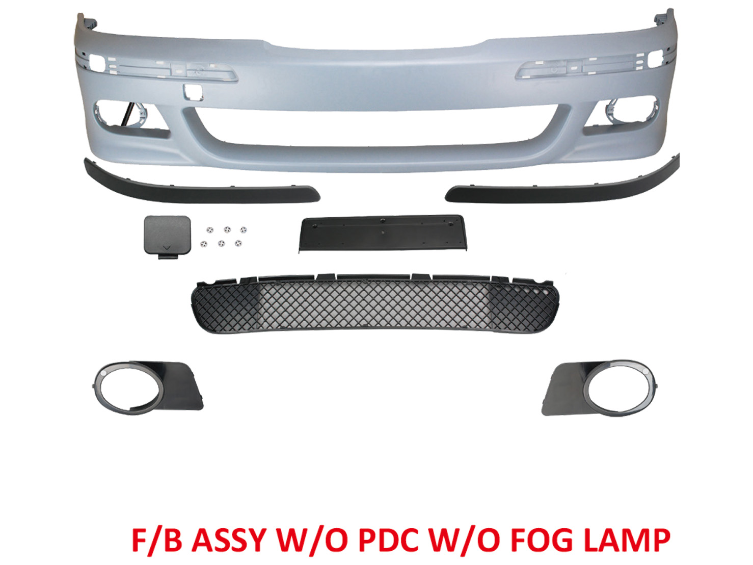 BMW 5 SERIES  E39 M5 F/B ASSY' W/O WASHER HOLE W/O PDC W/O FOG LAMP