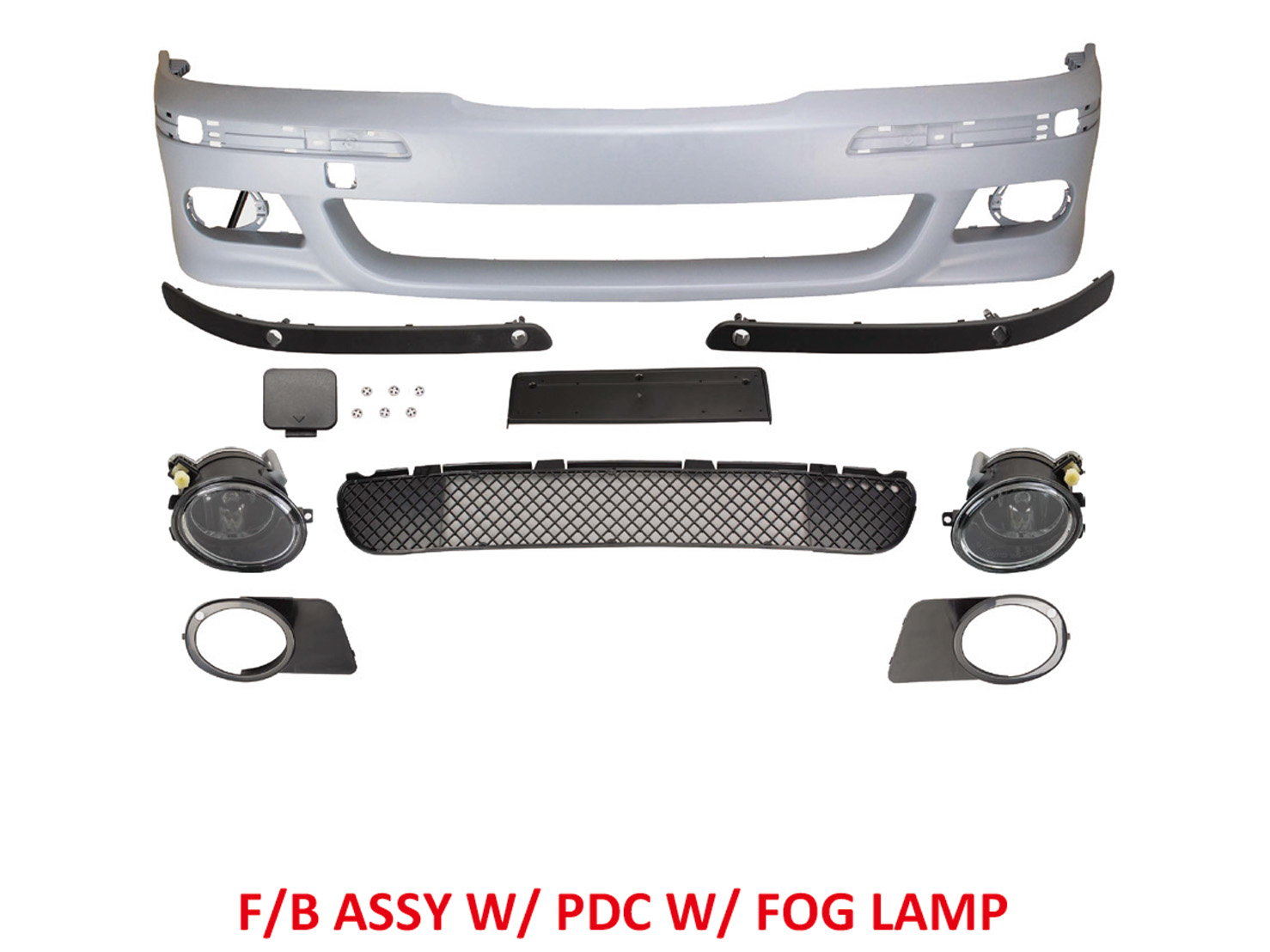 BMW 5 SERIES  E39 M5 F/B ASSY' W/O WASHER HOLE W/PDC W/ FOG LAMP