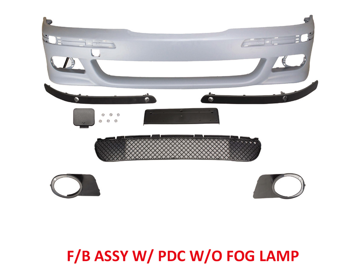 BMW 5 SERIES  E39 M5 F/B ASSY' W/O WASHER HOLE W/PDC W/O FOG LAMP