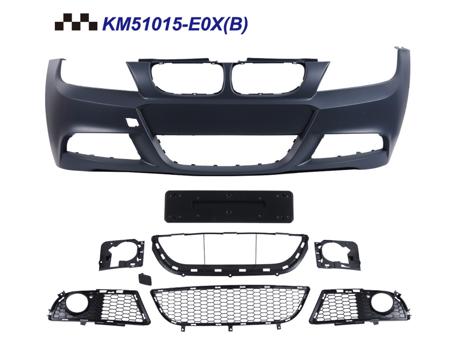 BMW 3 SERIES  E90 M3 M-TECH F/B COVER W/ASSY' W/O FOG LAMP W/O WASHER HOLE W/O PDC HOLE
