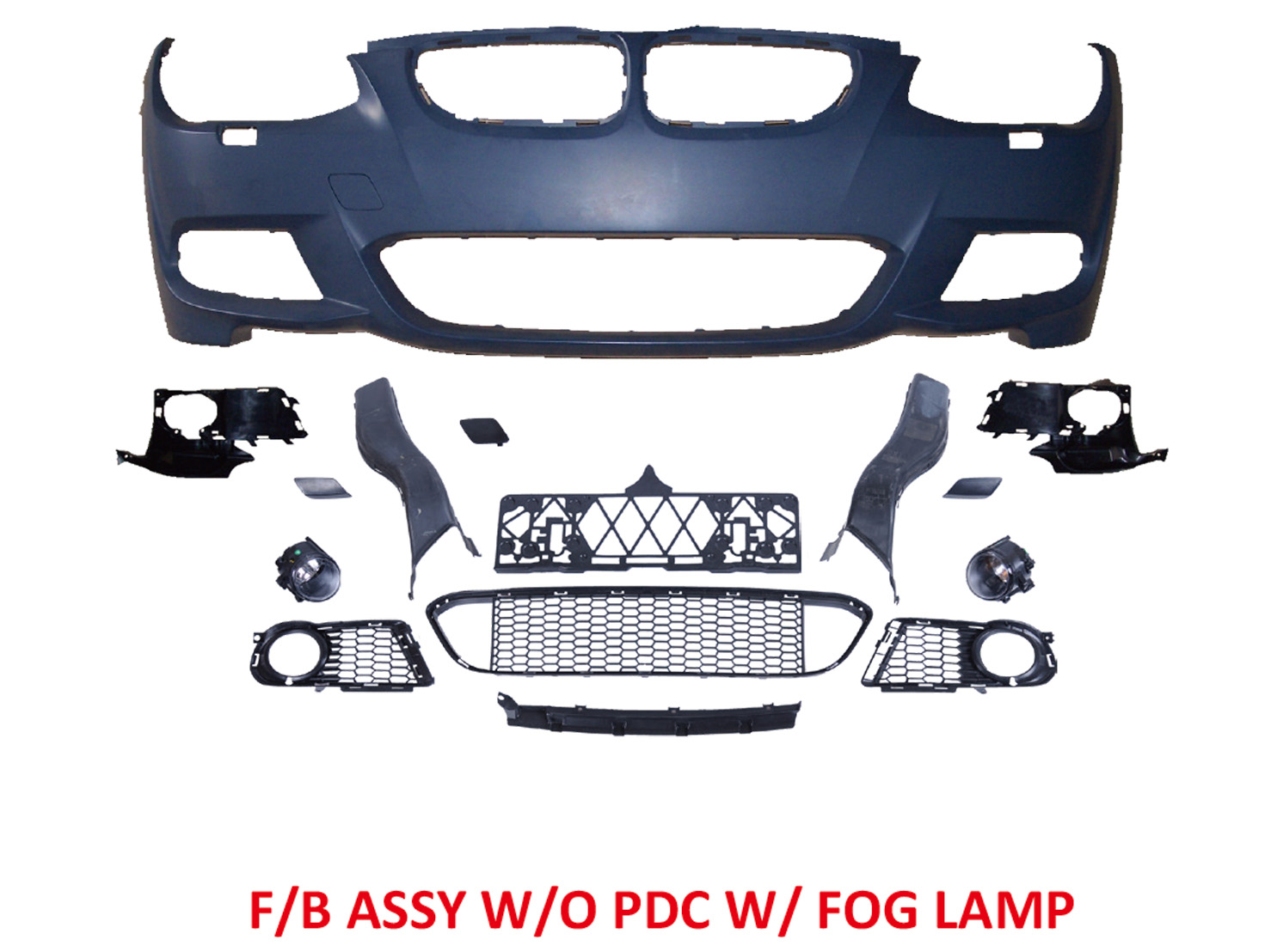 BMW 3 SERIES  E92 Coupe F/B COVER W/O PDC W/ FOG LAMP