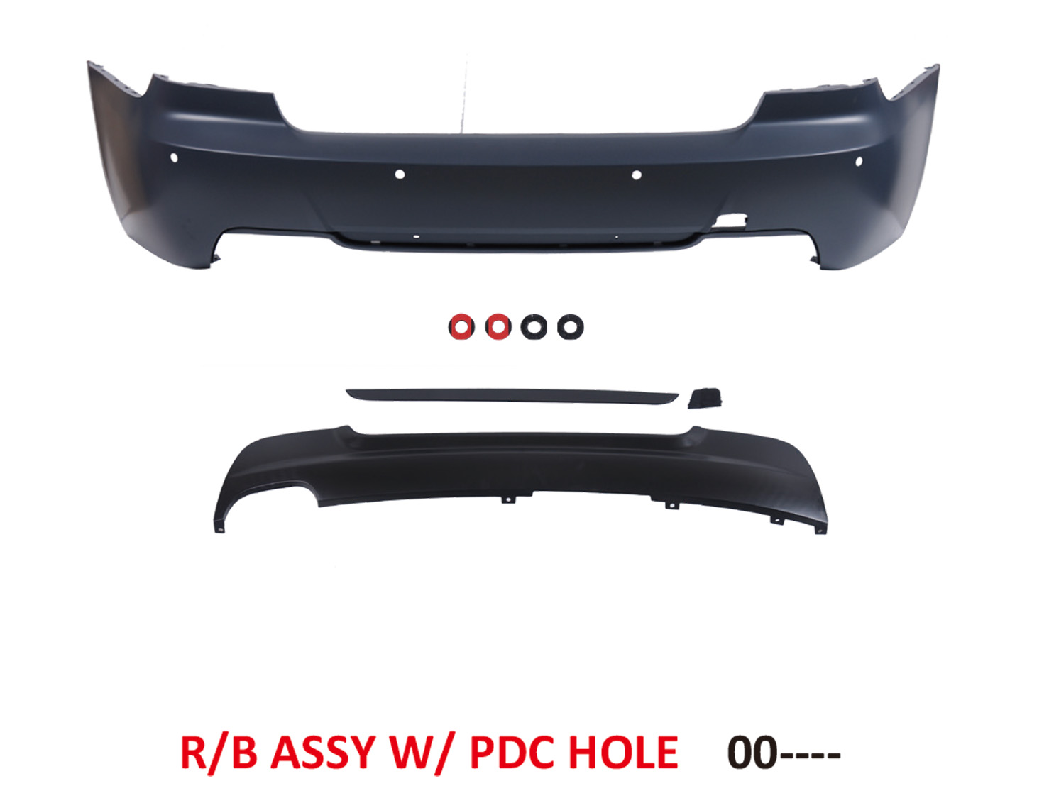 BMW 3 SERIES  E92 M3 Coupe REAR BUMPER COVER W/P.D.S HOLE W/ASS'Y