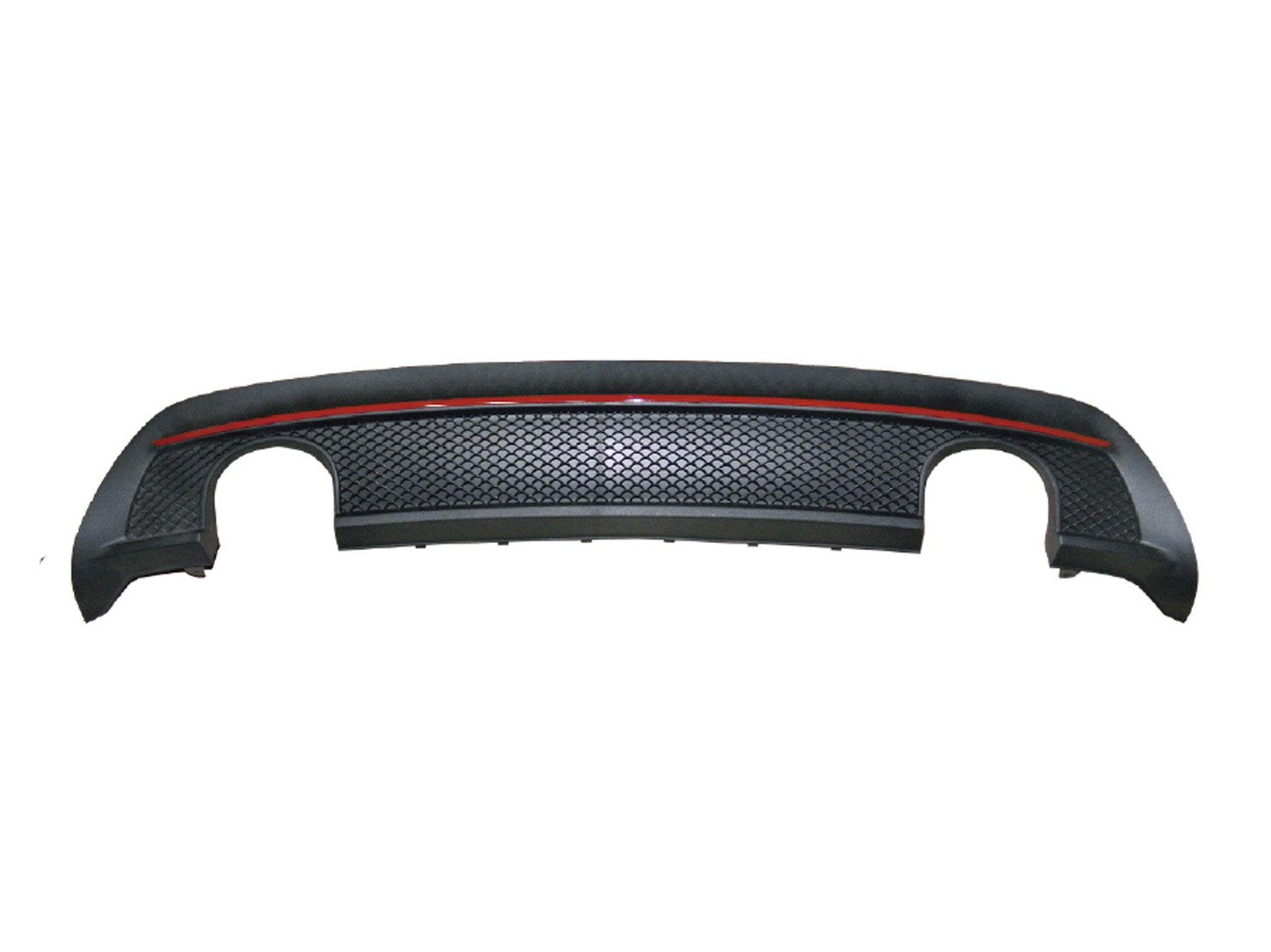 M. BENZ A-CLASS W176 AMG, A45, EDI1 REAR LOWER DIFFUSER W/ RED MOULDING A250 TYPE (0--0) (RED)